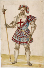 A knight with a pole-hammer, early 16th century. Creator: Unknown.