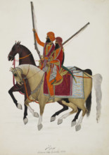 Bodyguard of Ranjit Singh, 1838-39. Creator: Unknown.