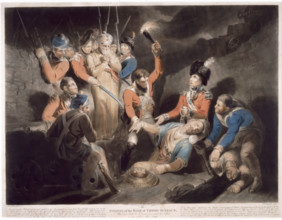 Finding of the Body of Tippoo Sultan..., 1799, (1800).  Creator: Samuel William Reynolds.