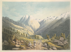 View from the Kali Mandi Pass, c1826. Creator: James Manson.