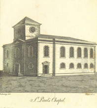 St. Paul's Chapel, 1809.  Creator: Hancock.