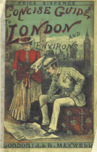 Tourists with map of London, 1885.  Creator: Unknown.