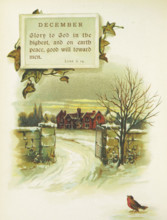 Religious verse for December, 1893.  Creator: Unknown.