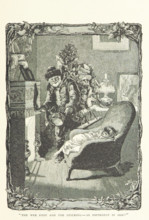 The wee foot and the stocking - so different in size!, 1894.  Creator: Birch.