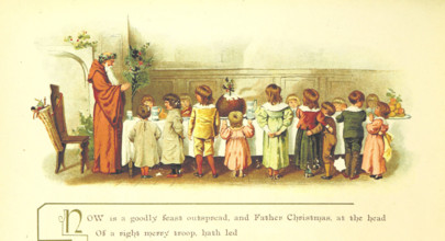 Now is a goodly feast outspread..., 1894. Creator: Eliza F. Manning.