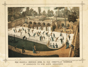 The Marble Skating Rink in the Granville Gardens, St Lawrence-on-Sea, near Ramsgate, c1882.  Creator: Unknown.