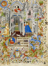 The Annunciation, c1407. Creator: Master of the Brussels Initials.