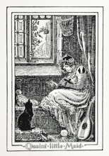 Quaint little Maid, 1894.  Creator: Gertrud M. Bradley.