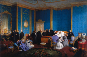 The last moments of HRH the Prince Consort, c16861. Creator: Le Port.
