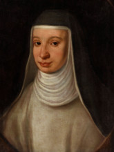 A nun, traditionally identified as Sister Maria Celeste, daughter of Galileo Galilei. Creator: Unknown.