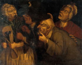 A blacksmith extracting a tooth. Creator: John Collier.