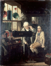 Dispensing of medical electricity (electrotherapy), 1824. Creator: Edmund Bristow.