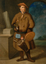 Carolus Linnaeus (1707-1778) in Lappish dress. Creator:  Hoffmann, Martin (After).