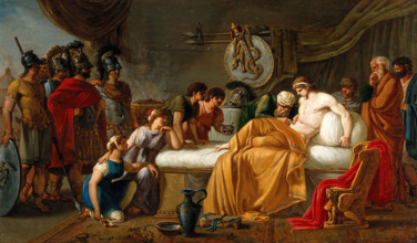 The wounded Alcibiades. Creator: Jean Charles Nicaise Perrin.