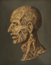 The head of a man composed of writhing nude figures. Creator: Filippo Balbi.