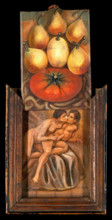 Figs and a tomato, between 1800 and 1899. Creator: Summonte.