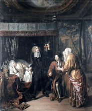 A physician at the bedside of a young woman, c1700. Creator: Matthys Naiveu.