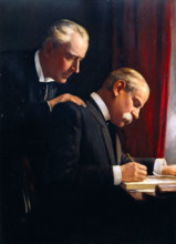 Sir Francis Laking and Sir Frederick Treves, c1900s. Creator: Harry Herman Salomon.