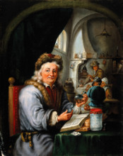 An alchemist in his laboratory, c1680s. Creator: Teniers, David, 1610-1690 (After).