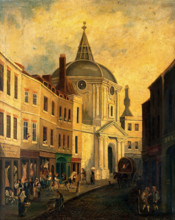 The Royal College of Physicians, Warwick Lane, London, c18th century. Creator: Unknown.