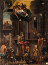 A miraculous cure described in the New Testament. Creator: Unknown.