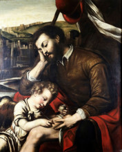 Saint Roch and the angel, 17th century. Creator: Unknown.
