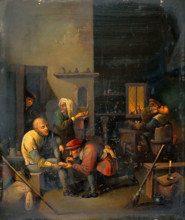 A surgeon operating on a man's foot, c1620s. Creator: Unknown.