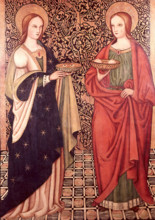 Saint Lucy and Saint Agatha, 1500. Creator: Unknown.