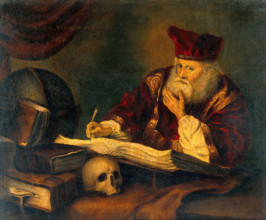 A man supposed to be Nicholas Alcocke, surgeon to King Edward VI, c1550s. Creator: Unknown.