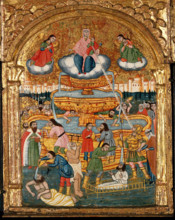 The fountain of life, and saints. Creator: Unknown.