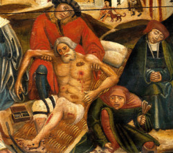 Works of mercy with Dives and Lazarus, c1550. Creator: Unknown.