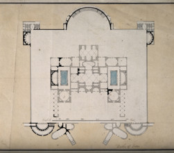 Baths of Titus, Rome: floor plan. Creator: Unknown.
