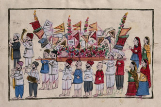 A funeral procession. Creator: Unknown.