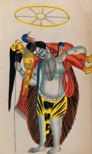 Shiva carrying his wife in her Sakti form. Creator: Unknown.