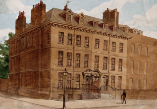 40-41 Queen Square, London, immediately before demolition, 1882. Creator: John Phillipps Emslie.