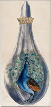 A peacock in a crowned alchemical flask; representing the stage in the alchemical..., 1900-1909. Creator: Edith Annie Ibbs.