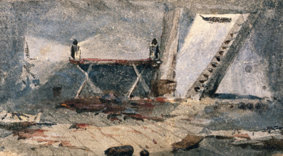 Cap-Haitien, Haiti: the surgery of HMS Bulldog, 23rd Oct 1865. Creator: Edward Lawton Moss.