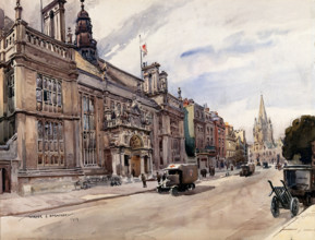World War I: the Examination Schools, Oxford.. Third Southern General Hospital., 1910s. Creator: Walter Ernest Spradbery.