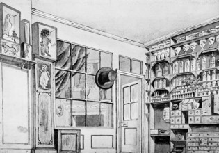 An interior of 'Marshalls', a famous dentist's shop near Berwick Street, Soho, 1789. Creator: Unknown.