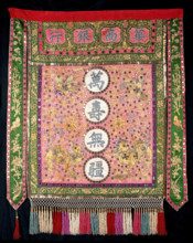 Embroidery on cloth, (between 1800 and 1899?). Creator: Unknown.