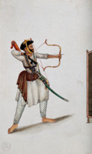 A man shooting an arrow, (between 1800 and 1899?). Creator: Unknown.