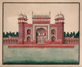 Fatehpur Sikri: Bulund Darwaza (?), (between 1800 and 1899?). Creator: Unknown.