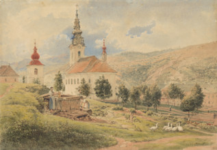 Village church, 1840. Creator: Jakob Alt.