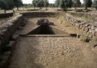 Santa Cristina sacred well in Paulilatino, Sardinia, Final Bronze Era, (2000). Creator: LTL.