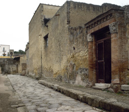 Decumanus inferior, Herculaneum, Italy, 2002. Creator: LTL.