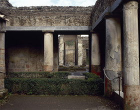 Courtyard, House of Loreius Tiburtinus (House of Octavius Quartio), Pompeii, Italy, 2002. Creator: LTL.