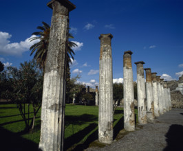 Second peristyle, House of the Faun, Pompeii, Italy, 2nd century BC, (2002). Creator: LTL.