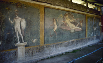 Fresco depicting Mars and Venus, Pompeii, Italy, 1st century AD, (2002). Creator: LTL.