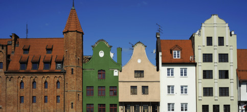 Facades, Motlava River Embankment (Dlugie Pobrzeze), Gdansk, Poland, 2015. Creator: Unknown.