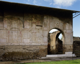 Partial view of the rooms, Terme Stabiane, Pompeii, Italy, 3rd century BC, (2002).  Creator: LTL.